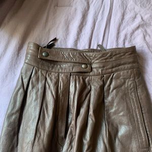 Vintage Seeler Brown Leather Pants